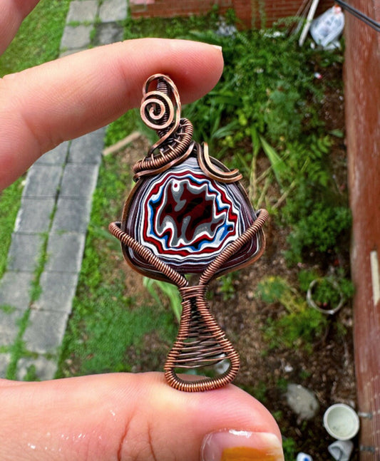 Fordite Trippy Mushroom